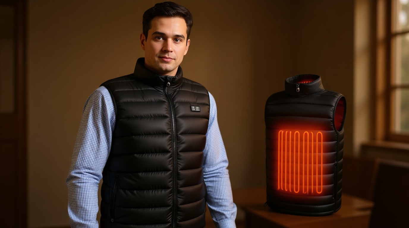 WUEAOA Heated Vest for Men with 7.4V 10000mAh Battery Pack, Gifts for Men, Rechargeable Men's Heated Vest, Gifts for Him OEKO-TEX STANDARD 100