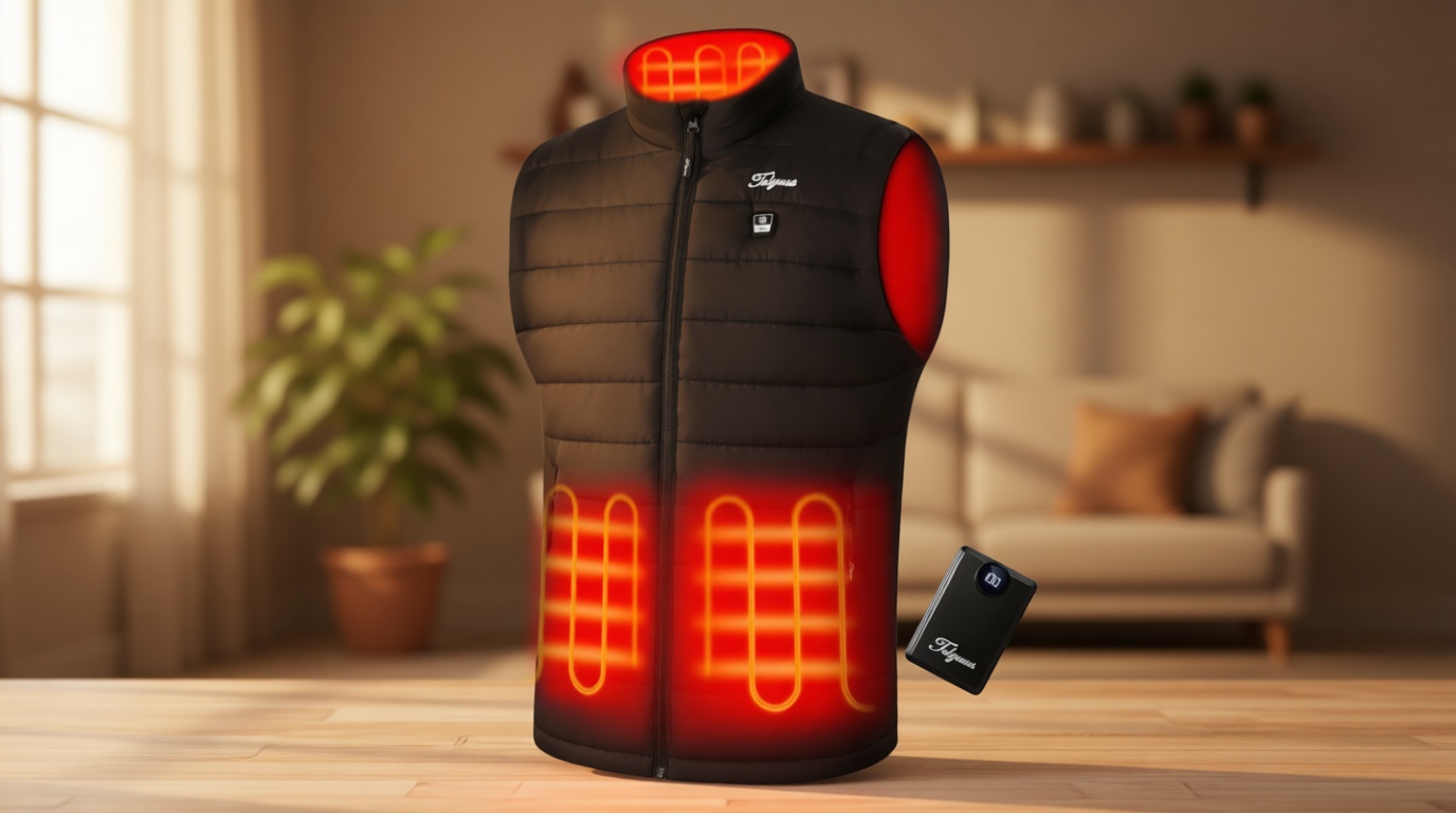 Telguua Heated Vest for Men with Battery Pack Included Warm Men's Heated Vests Electric Heating Vest Rechargeable