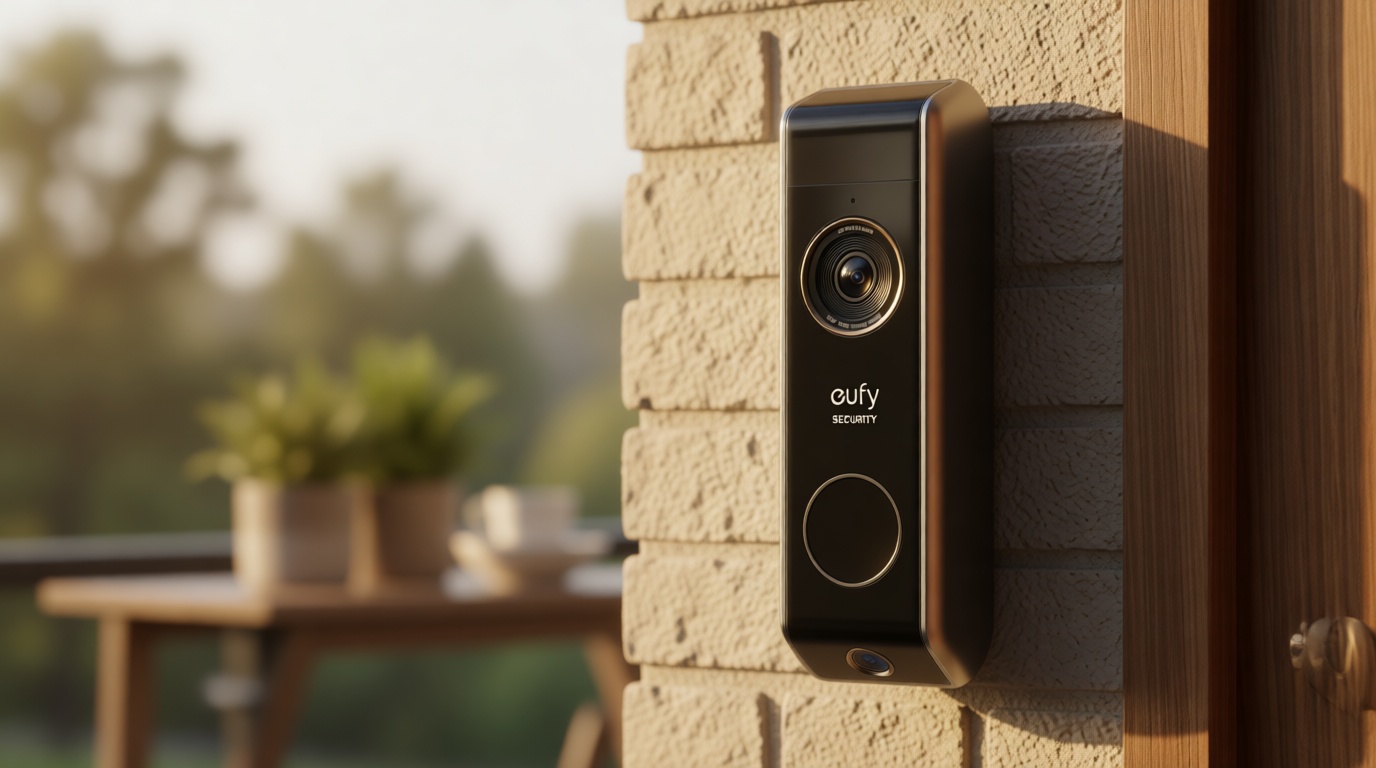 eufy Security Video Doorbell S330, Homebase NOT Included, 2K HD Video Doorbell, Battery-Powered Add-On, Dual Motion Detection, Package Detection, Family Recognition, No Monthly Fee, Motion Alerts