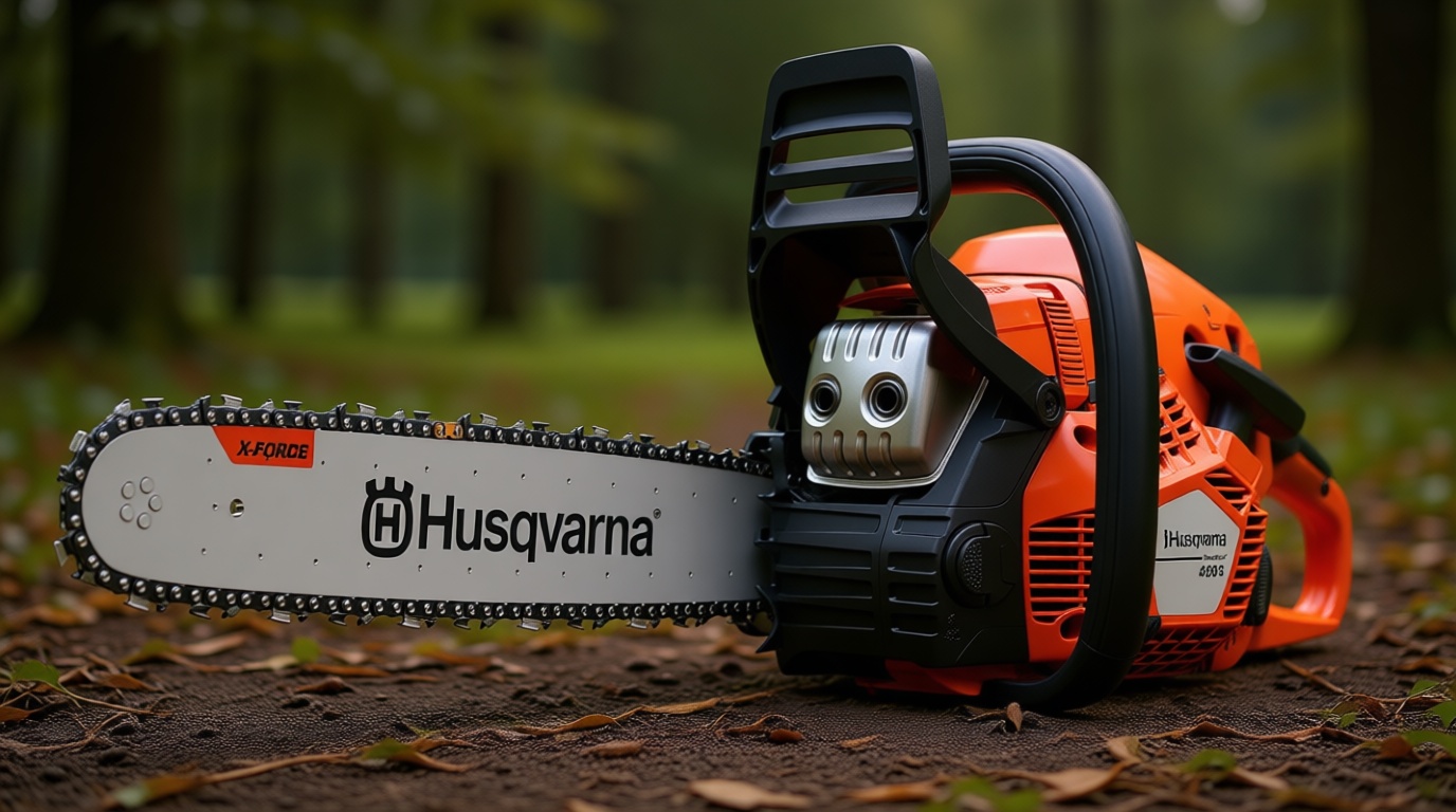 Husqvarna 450S Rancher Gas Chainsaw, 50.2-cc 3.2-HP, 2-Cycle X-Torq Engine, 20 Inch Chainsaw with Automatic Oiler for Tree Pruning, Yard Cleanups and Firewood Cutting