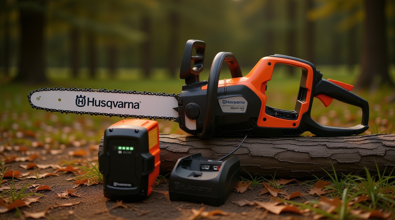 Husqvarna Power Axe 350i Cordless Electric Chainsaw, 18 Inch Chainsaw with Brushless Motor and Quiet Superior Cutting Power, 40V Lithium-Ion 7.5 Ah Battery and Charger Included. 970601202