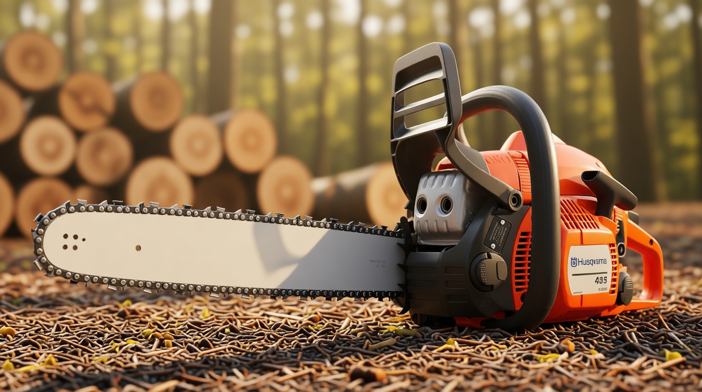 Husqvarna 435 Gas Chainsaw, 40-cc 2.2-HP, 2-Cycle X-Torq Engine, 16 Inch Chainsaw with Smart Start, For Wood Cutting and Tree Trimming, 970612116