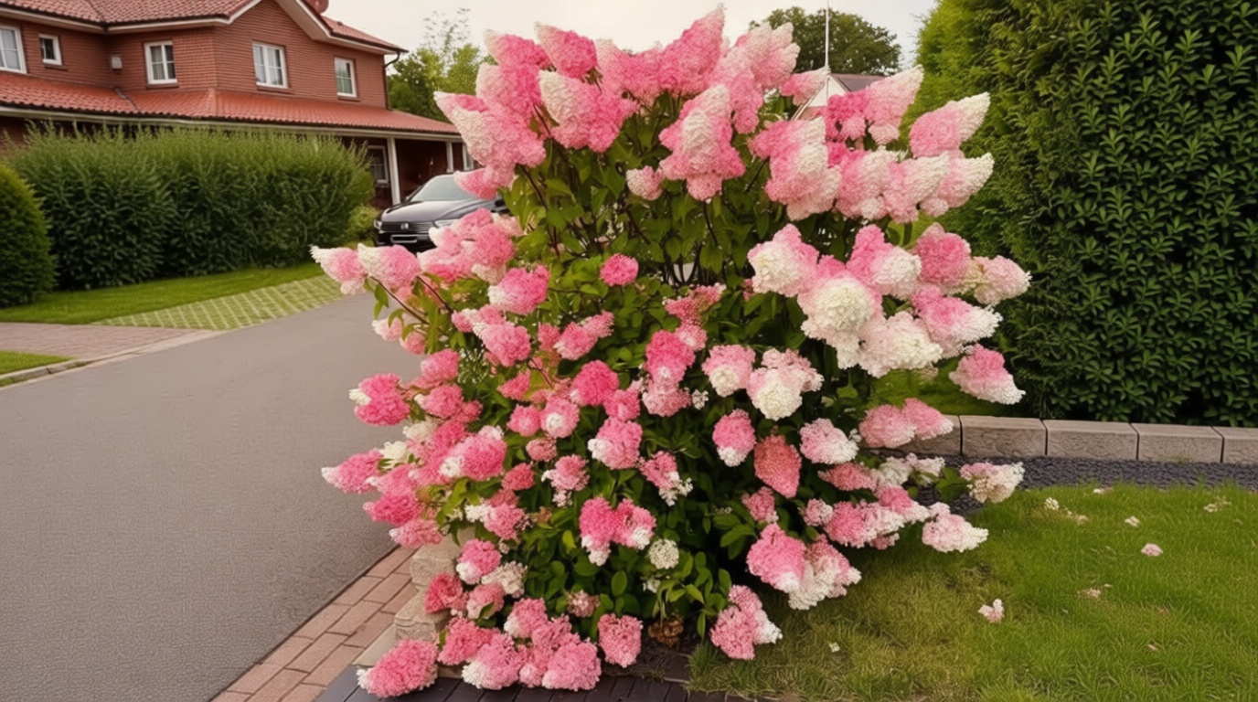50 Pink and White Hydrangea Seeds – Cone Bloom Variety for Garden Borders and Landscape Beauty
