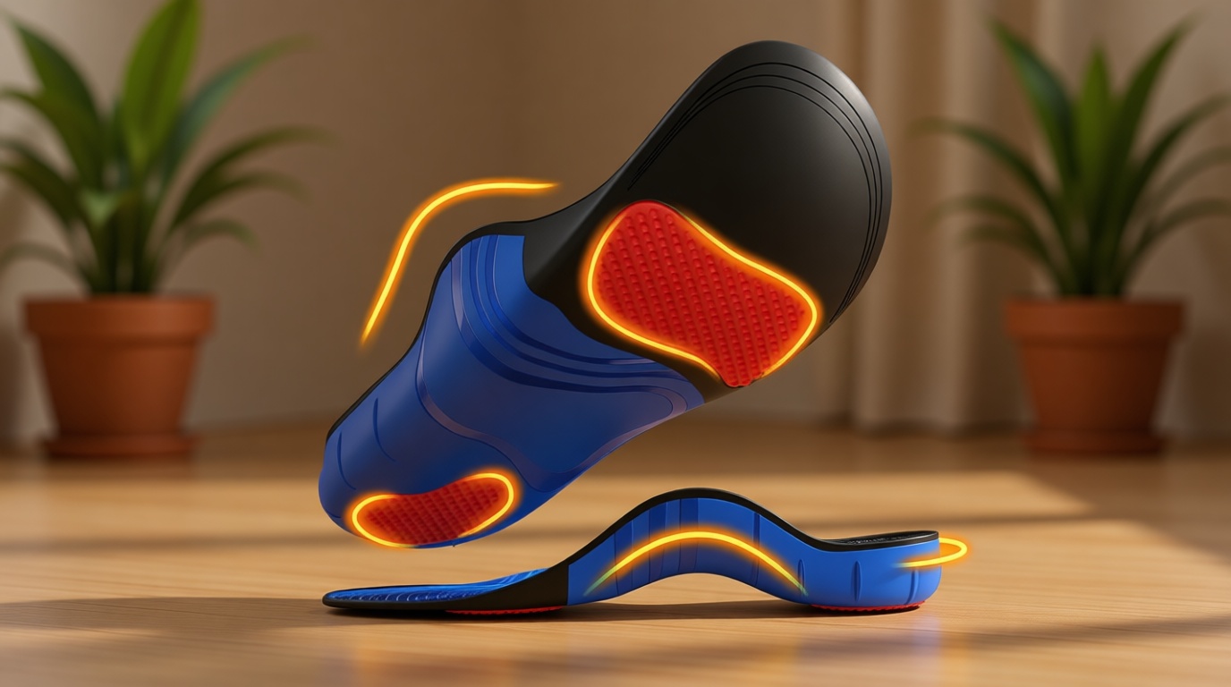 NEUPU 240+lbs Plantar Fasciitis Insoles Men Women, Comfort Heavy Duty High Arch Support Insoles for Pain Relief Absorb Shock, Work Boot Shoe Inserts Orthotic for Flat Feet, Pronation, Heel & Foot Pain