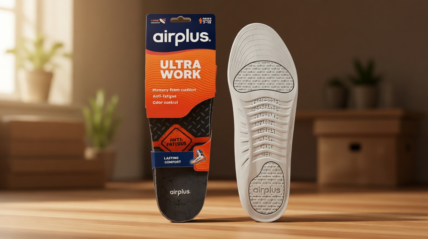Airplus Ultra Work Memory Plus Shoe Insoles for All Day Comfort and Foot Pain Relief, Trim-to-Fit
