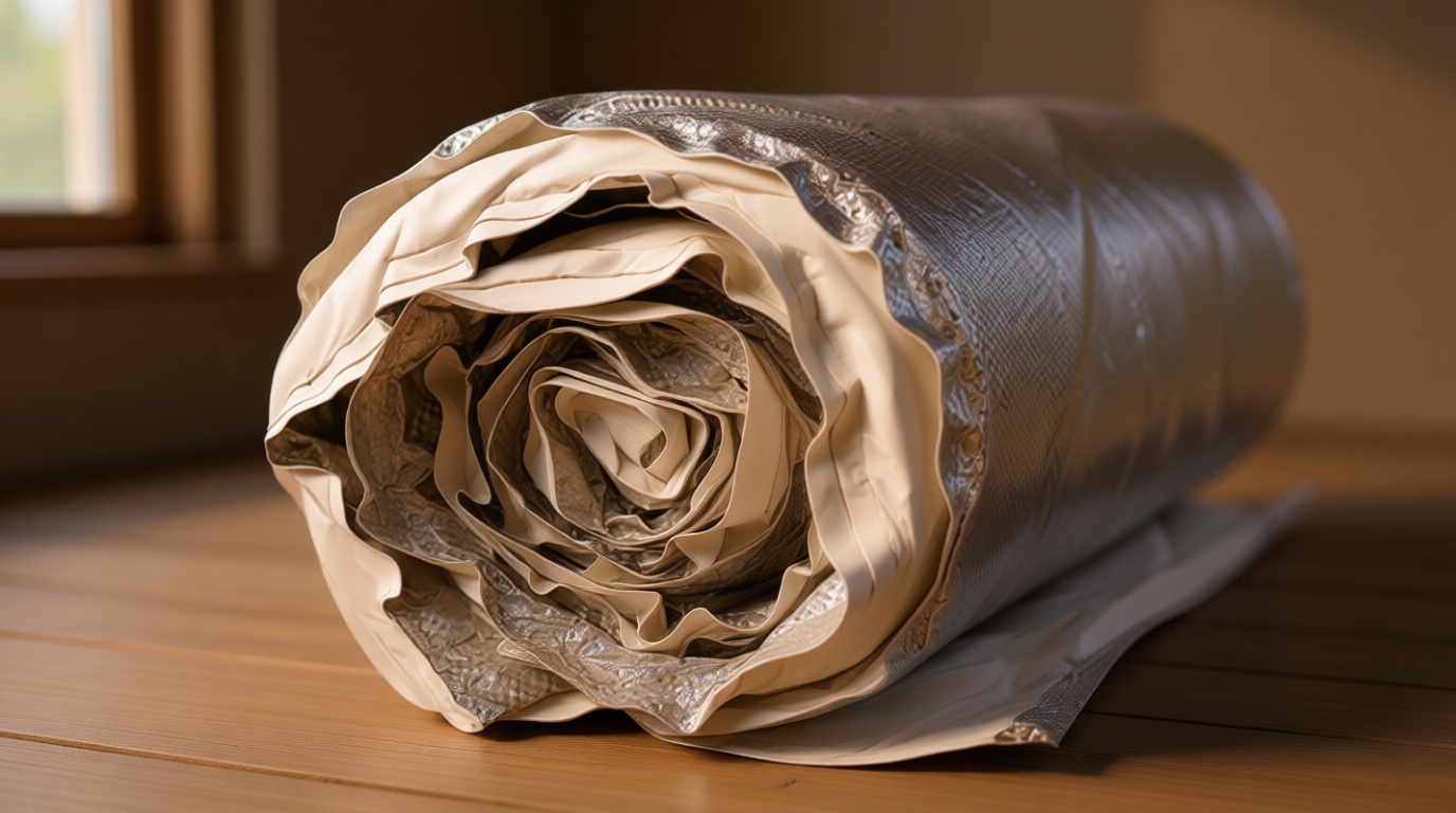 Viper - Radiant Barrier, Insulation Roll, Attic & Crawl Space Insulation, 4' x 25' - Provides Radon Protection - Moisture Vapor Barrier for Crawlspaces, Basements, Garages, Attics