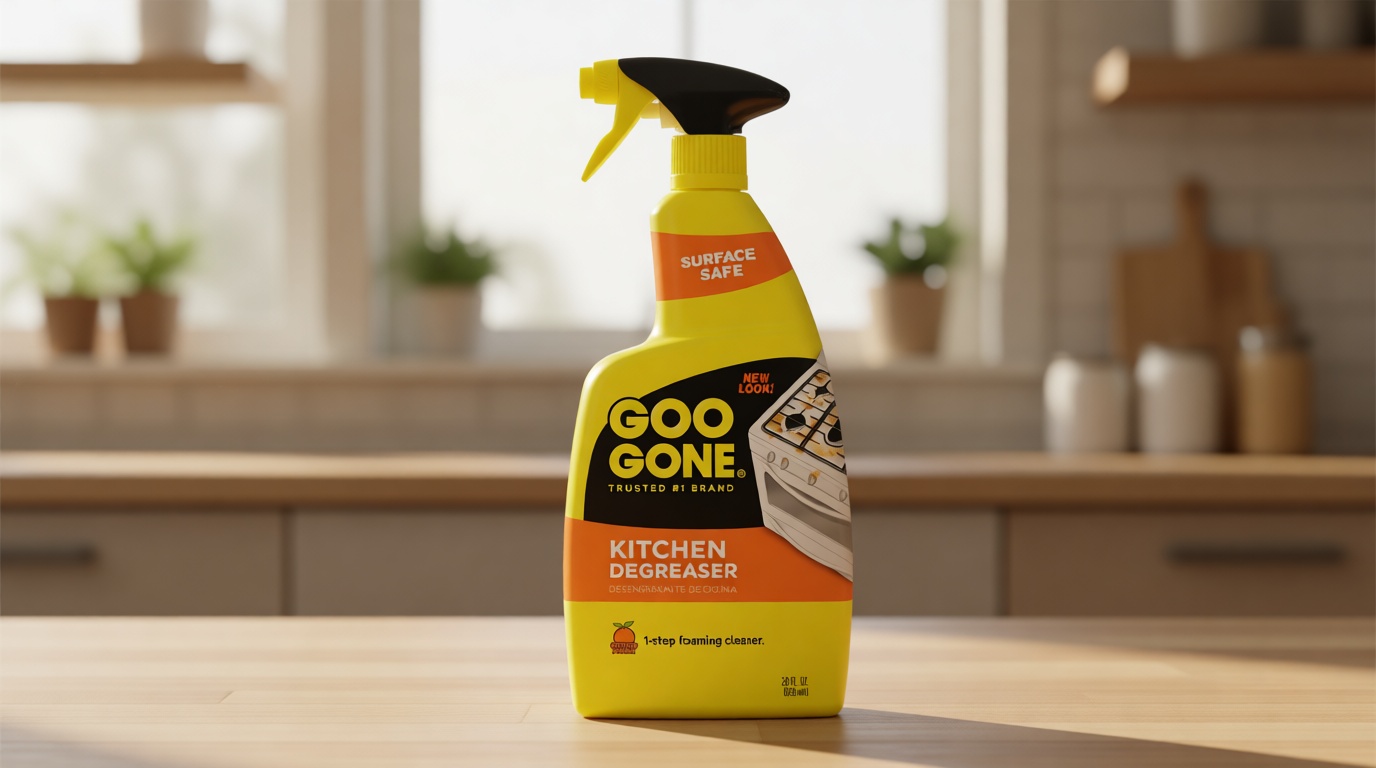 Goo Gone Kitchen Degreaser - Removes Kitchen Grease, Grime and Baked-on Food - 28 Fl. Oz.