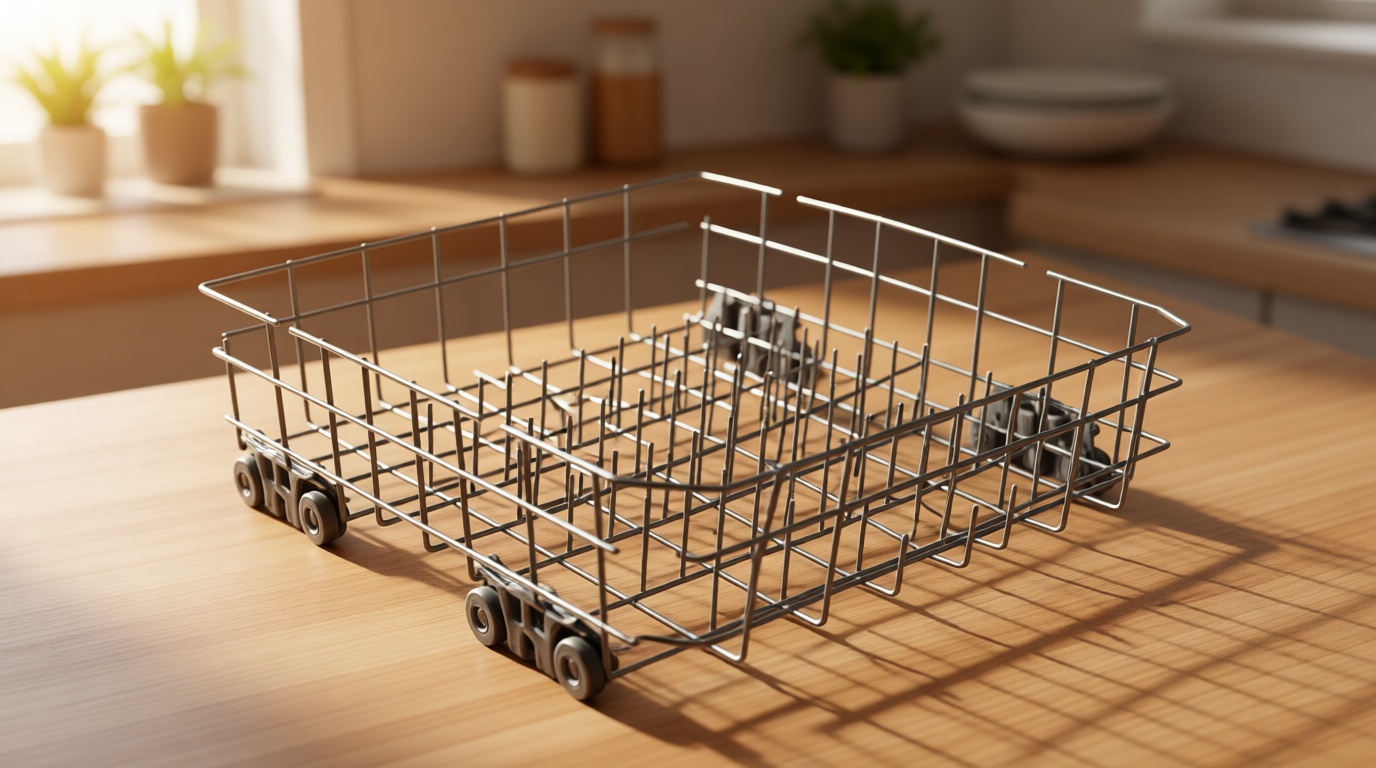 W10728159 Dishwasher Lower Rack with Wheels, Fit for Kitchenaid Dishwasher Rack, W10525646 W10780925 Dishwasher Rack Lower Intended for Maytag Dishwasher Parts Deep 22in Wide 20.8in