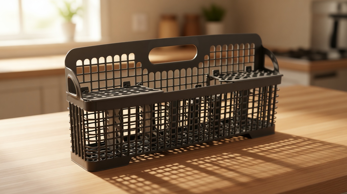 WP8562043 8531233 Universal Dishwasher Silverware Basket Replacement for Whirlpool Kitchenaid Dishwasher Utensil Basket - Replaces Kitchenaid Dishwasher Basket W10190415 8531288 8562043 by Techecook