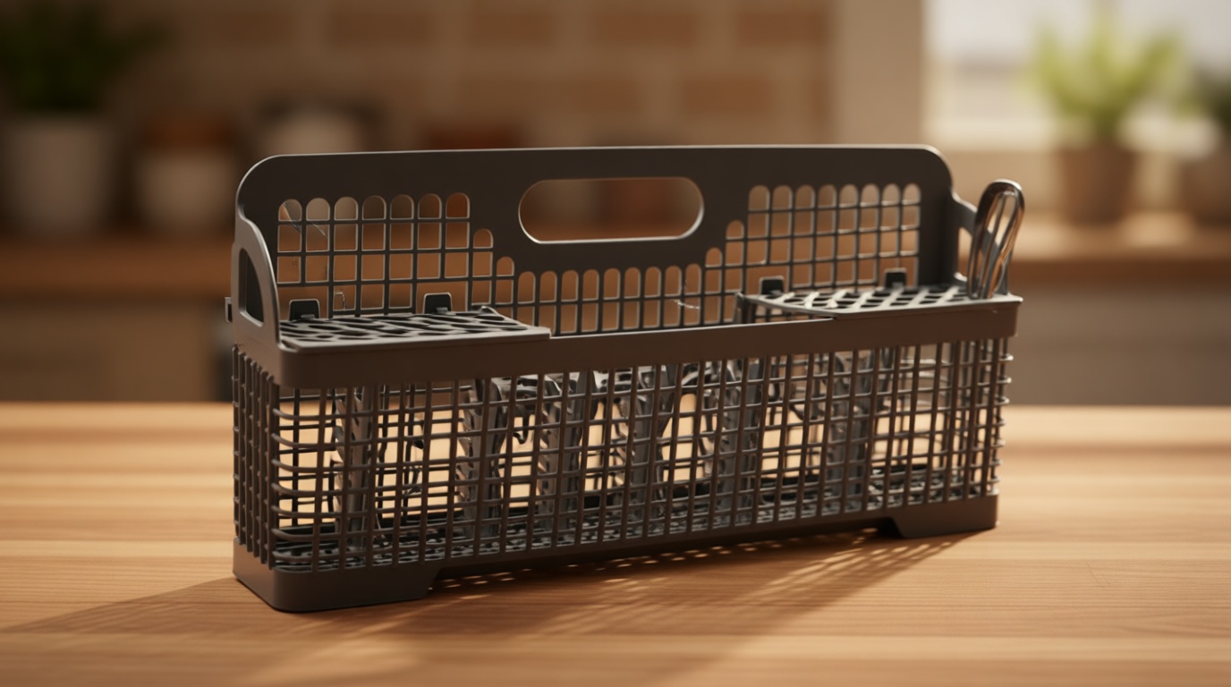 AMI PARTS 8531233 WP8562043 Universal Dishwasher Silverware Basket Replacement Fit for Whirlpool Kitchenaid Dishwasher Utensil Rack Basket, Replaces 8531233,8562043, WP8531233VP