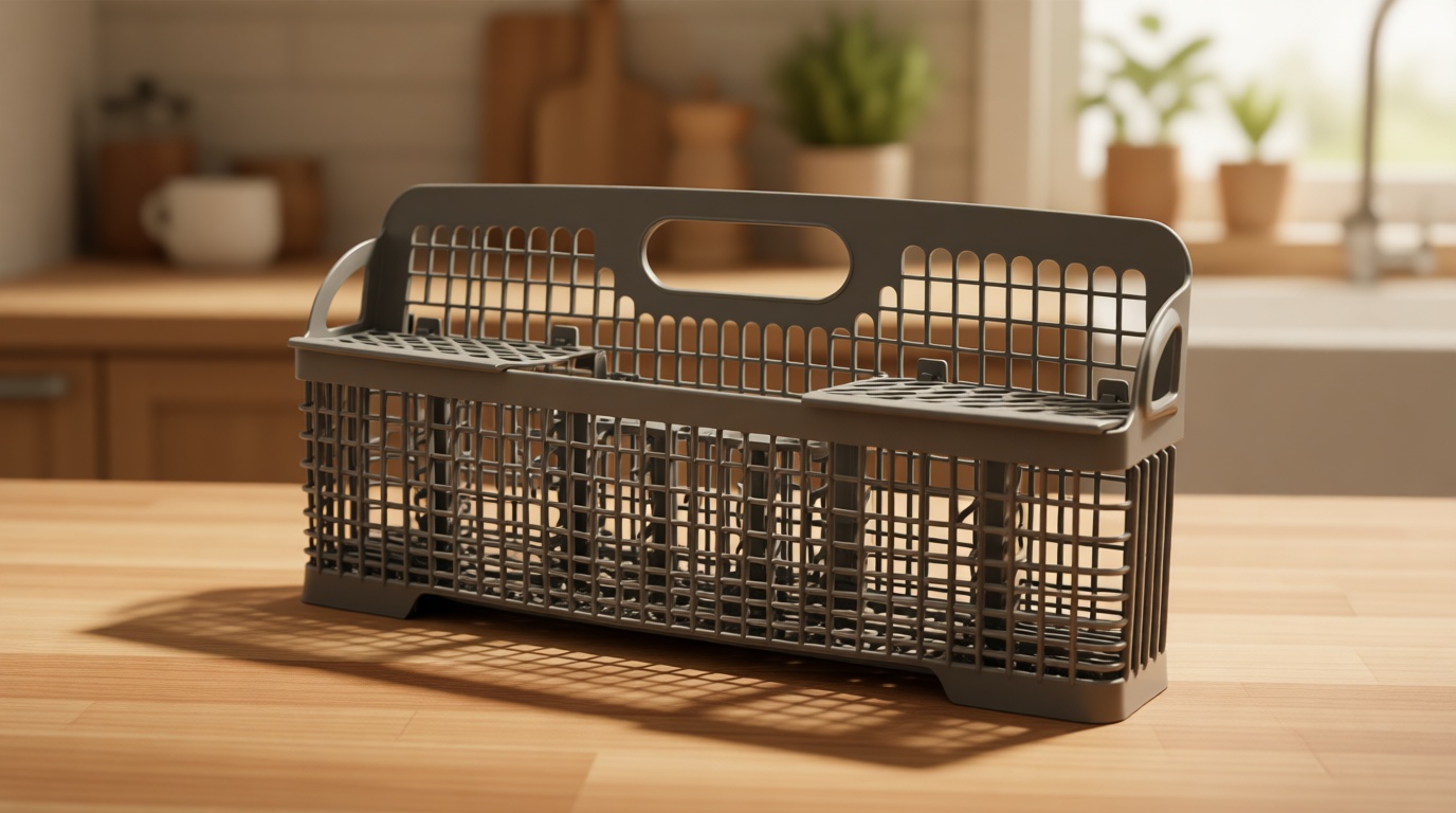 Universal Dishwasher Silverware Basket Replacement WP8562043 8531233 Dishwasher Utensil Basket,Compatible with Kitchenaid Whirlpool Kenmore Dishwasher Cutlery Basket Holder,Replaces W10190415 8531288