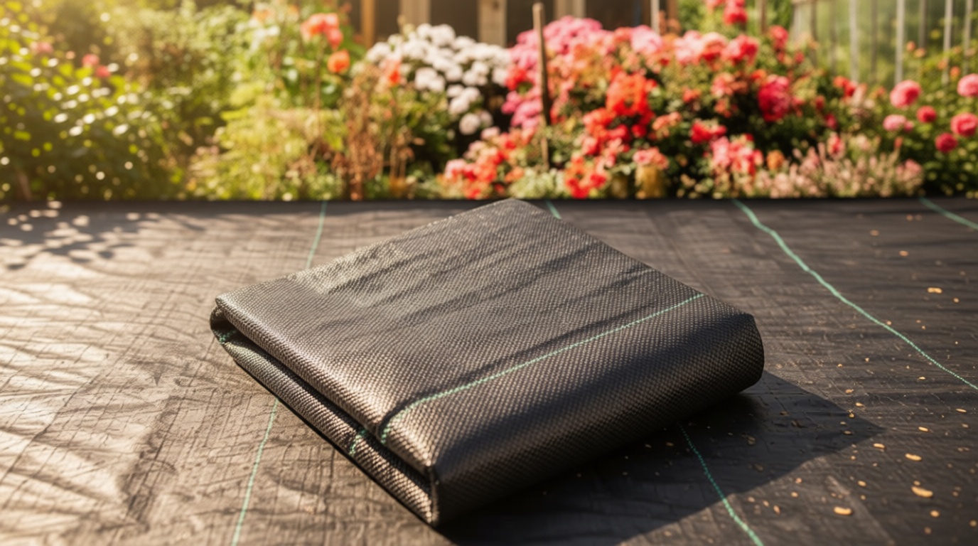 3ftx50ft Weed Barrier Landscape Fabric Heavy Duty，Weed Block Gardening Ground Cover Mat, Weed Control Garden Cloth ，Woven Geotextile Fabric for Underlayment，Commercial Driveway Fabric