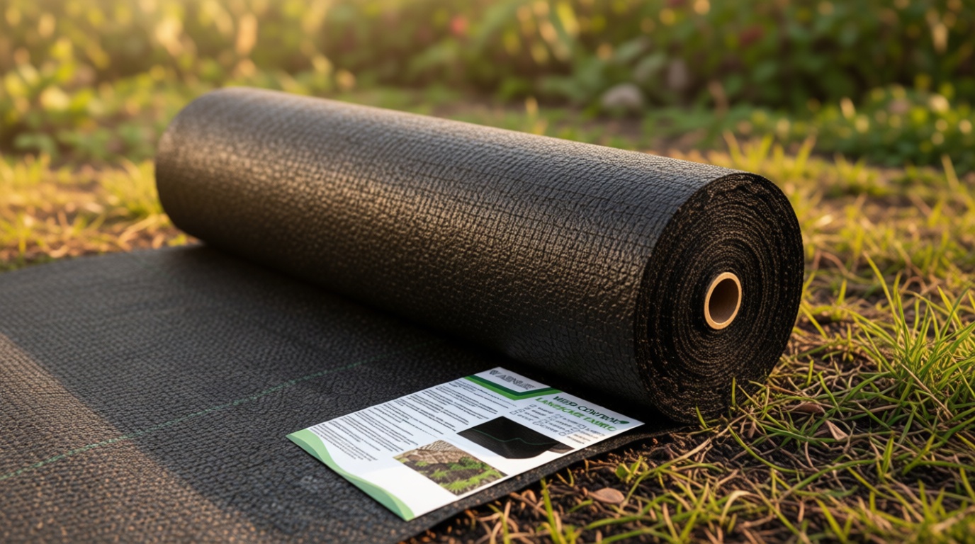 WAENLIR 5.8oz 3FT x 100FT Heavy Duty Landscape Fabric Weed Barrier Premium Woven Ground Cover Roll, UV Resistant&Tear-Proof, Ideal for Garden Beds, Walkways, Patios, Greenhouses, Outdoor Landscaping