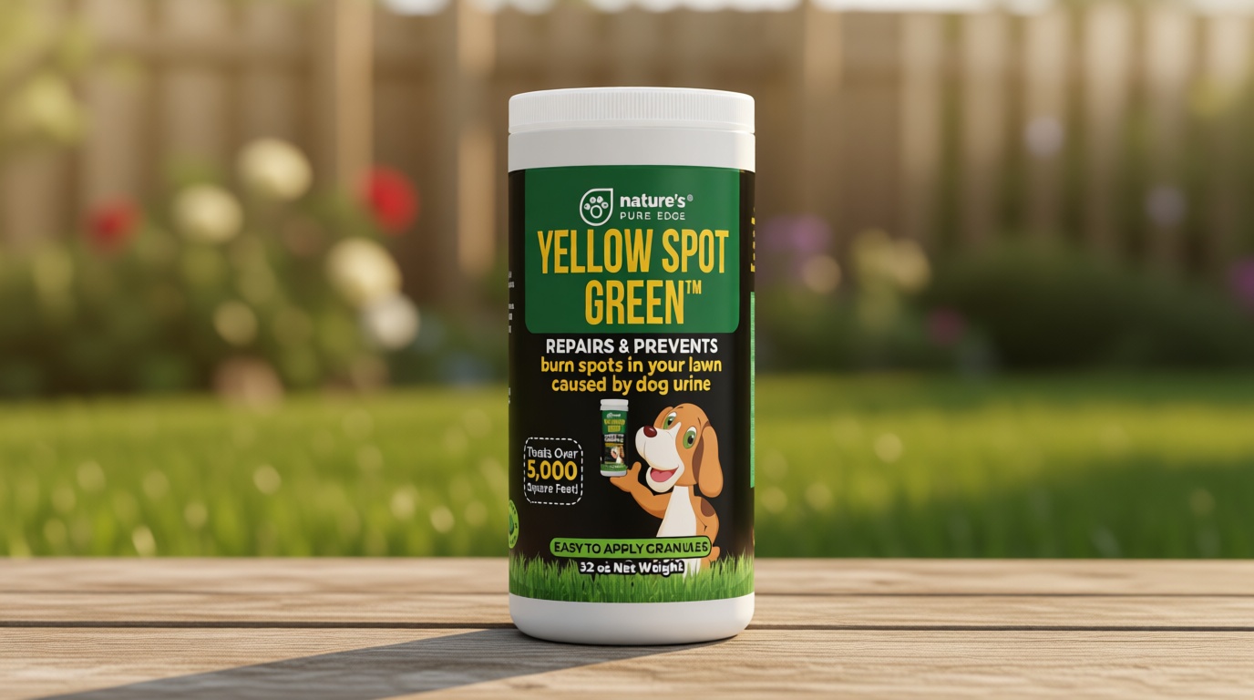 Yellow Spot Green™ Cures Urine Burns and Prevents Yellow Spots in Your Yard. Dog Urine Neutralizer for Lawns. Repair and Protect Grass from Dog Pee. Easy to Use Granules. Large 32 Ounce.