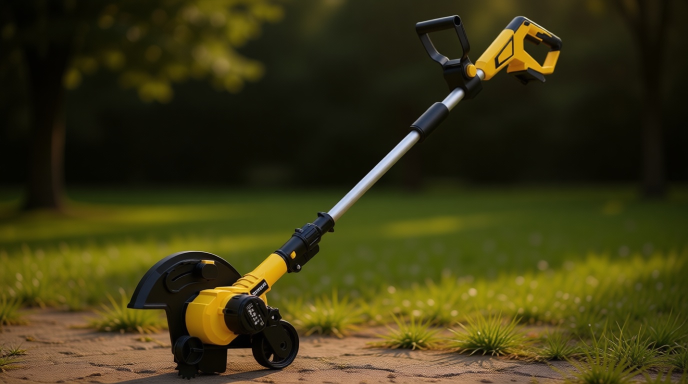 Brushless Lawn Edger Compatible with DeWalt 20v Battery (Tool ONLY), Electric Cordless Edger/Trencher, 9’’ Blade, 3 Position Adjustable Depth, 180°Handle, Lightweight with Rear Wheel for Landscaping