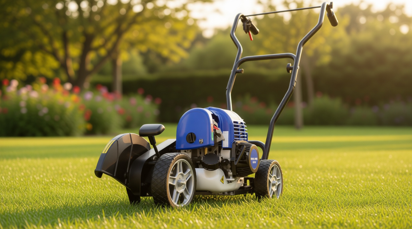 Wild Badger Power Sidewalk Edger Lawn Tool Gas 31cc WB31CCED, Blue