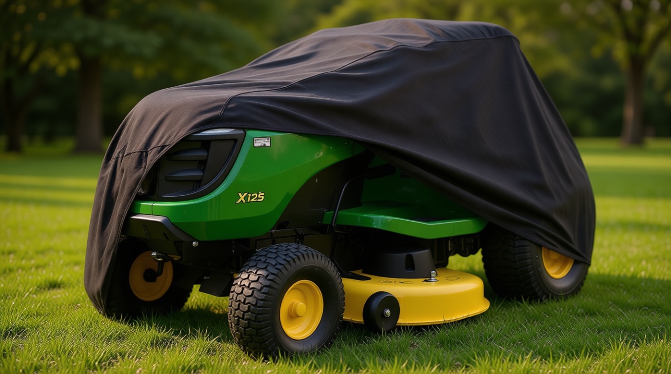 Szblnsm Riding Lawn Mower Cover, Waterproof Tractor Cover Fits Decks up to 54", Heavy Duty 420D Polyester Oxford, Covers Against Water, UV, Dust, Dirt, Wind for Outdoor Lawn Mower Storage