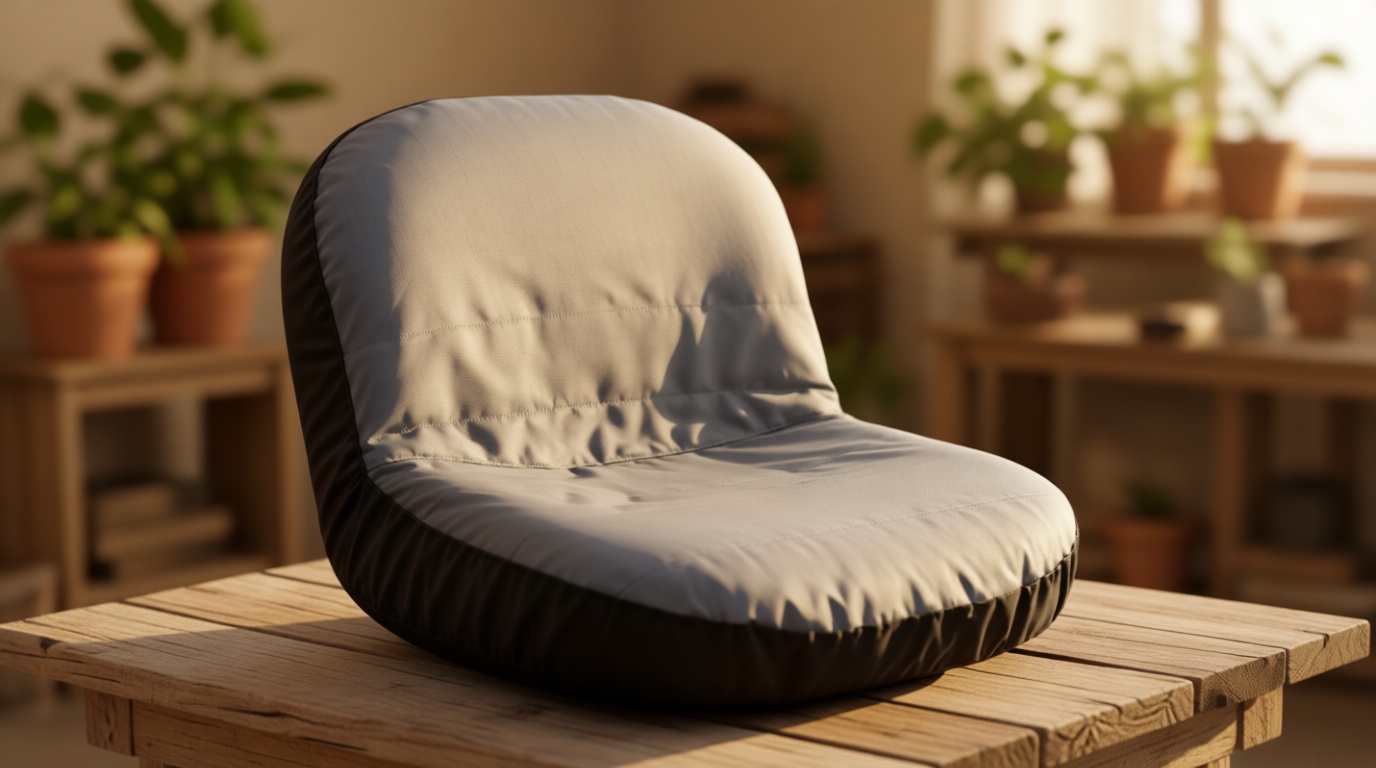 Lawn Mower Seat Cover, Weatherproof Durable Tractor Seat Cover Compatible with Husqvarna Craftsman Toro John Deere Cub Cadet Riding Lawn Mower, Medium