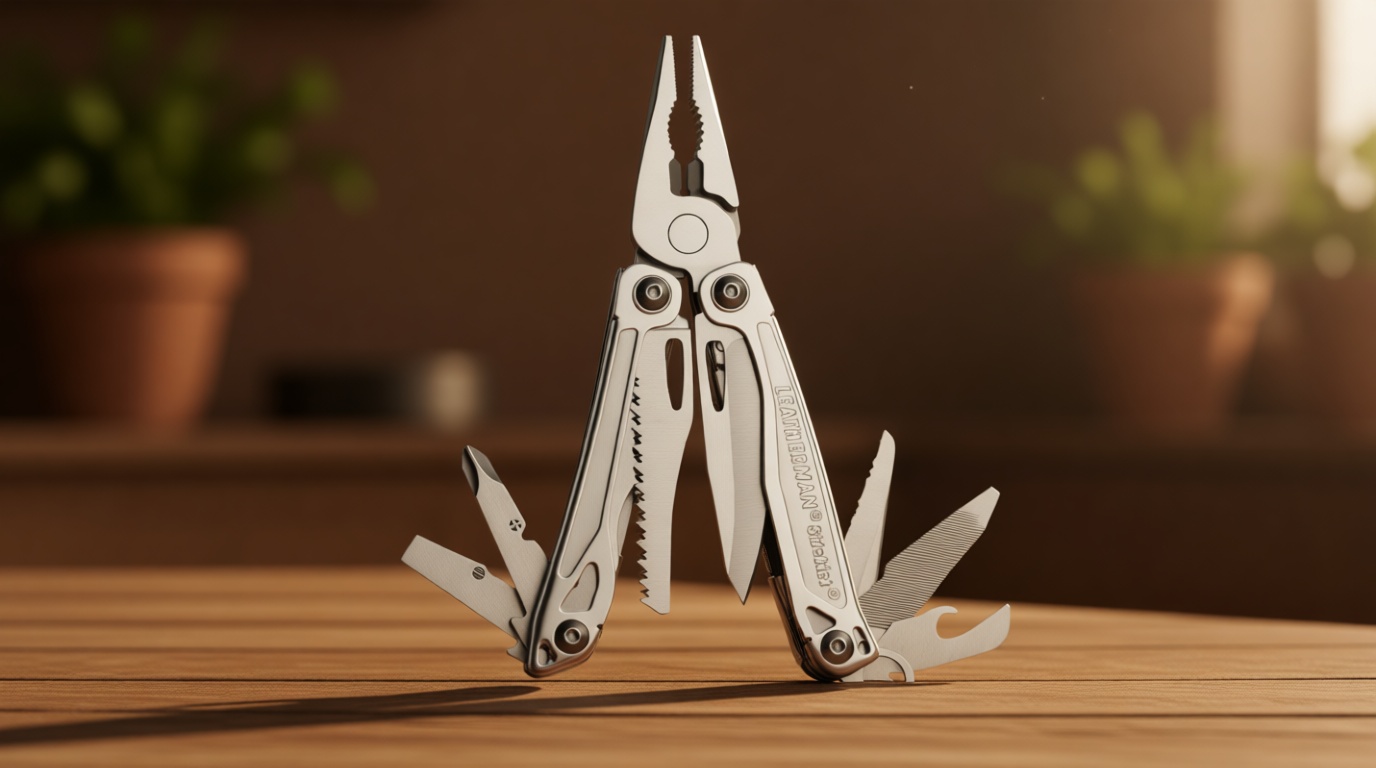 Leatherman Sidekick Pocket Size Multitool with Spring-Action Pliers and Saw, Stainless Steel