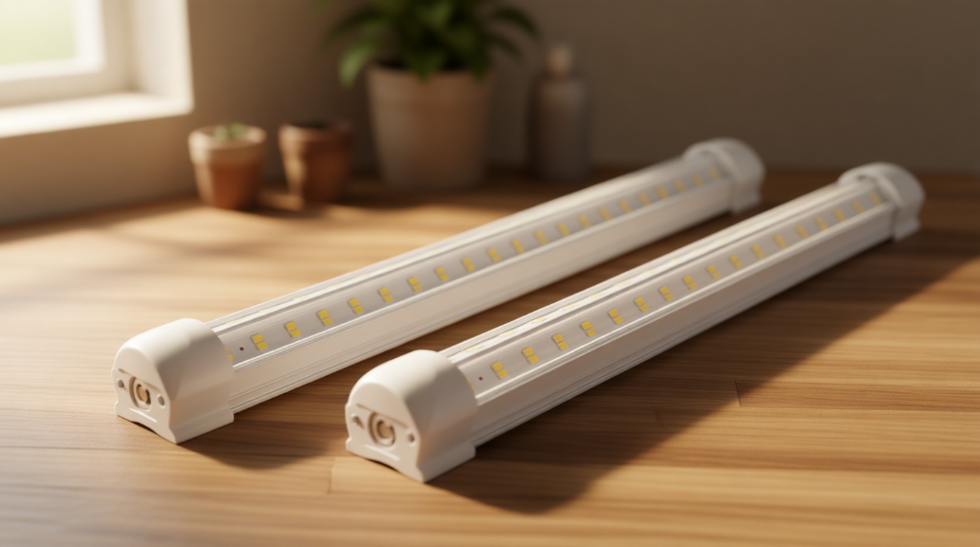 XLNYUUI Led Shop Lights,4FT LED Light 50W 6500K 7000LM Led Daylight,Garage Light Linkable Clear Cover Integrated V-Shape for Garage Warehouse Workbench Workshop(2-Pack)