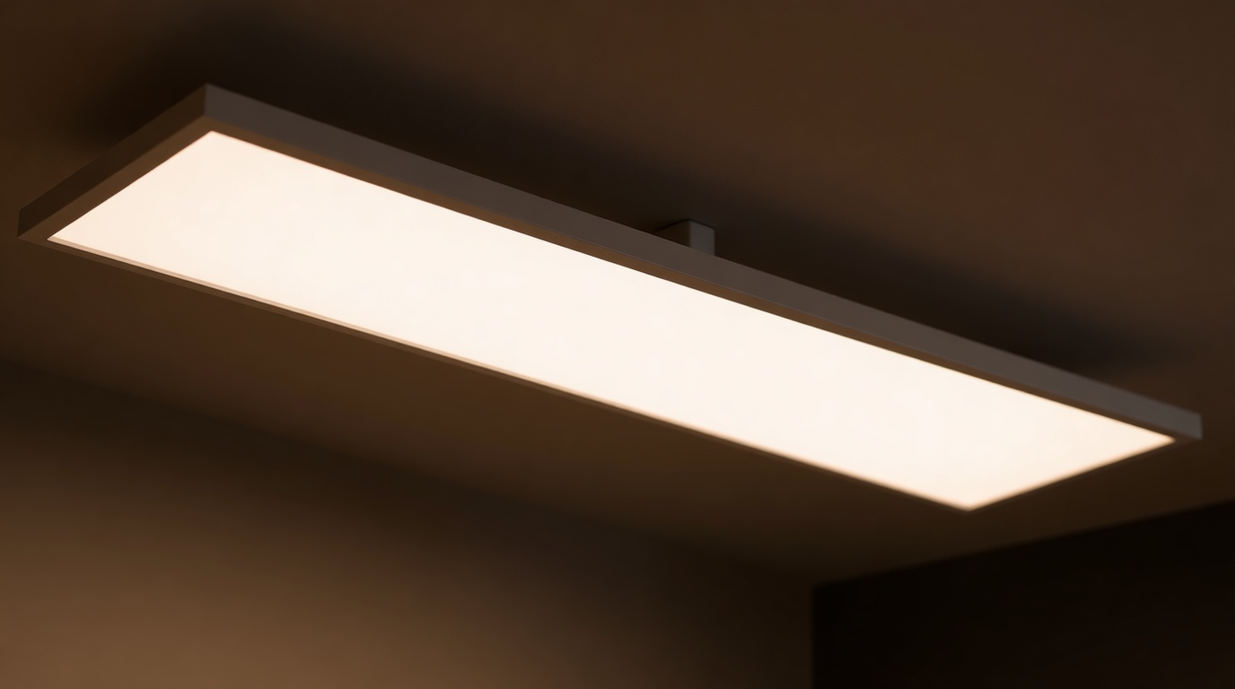 Lithonia Lighting CPANL 1x4 LED Flat Panel Light, 1 Ft. x 4 Ft. LED Light Panel, Ceiling Lighting Fixture, 4000 Lumens, 3500K/4000K/5000K Switchable CCT, Includes Direct Ceiling Mount Bracket, White