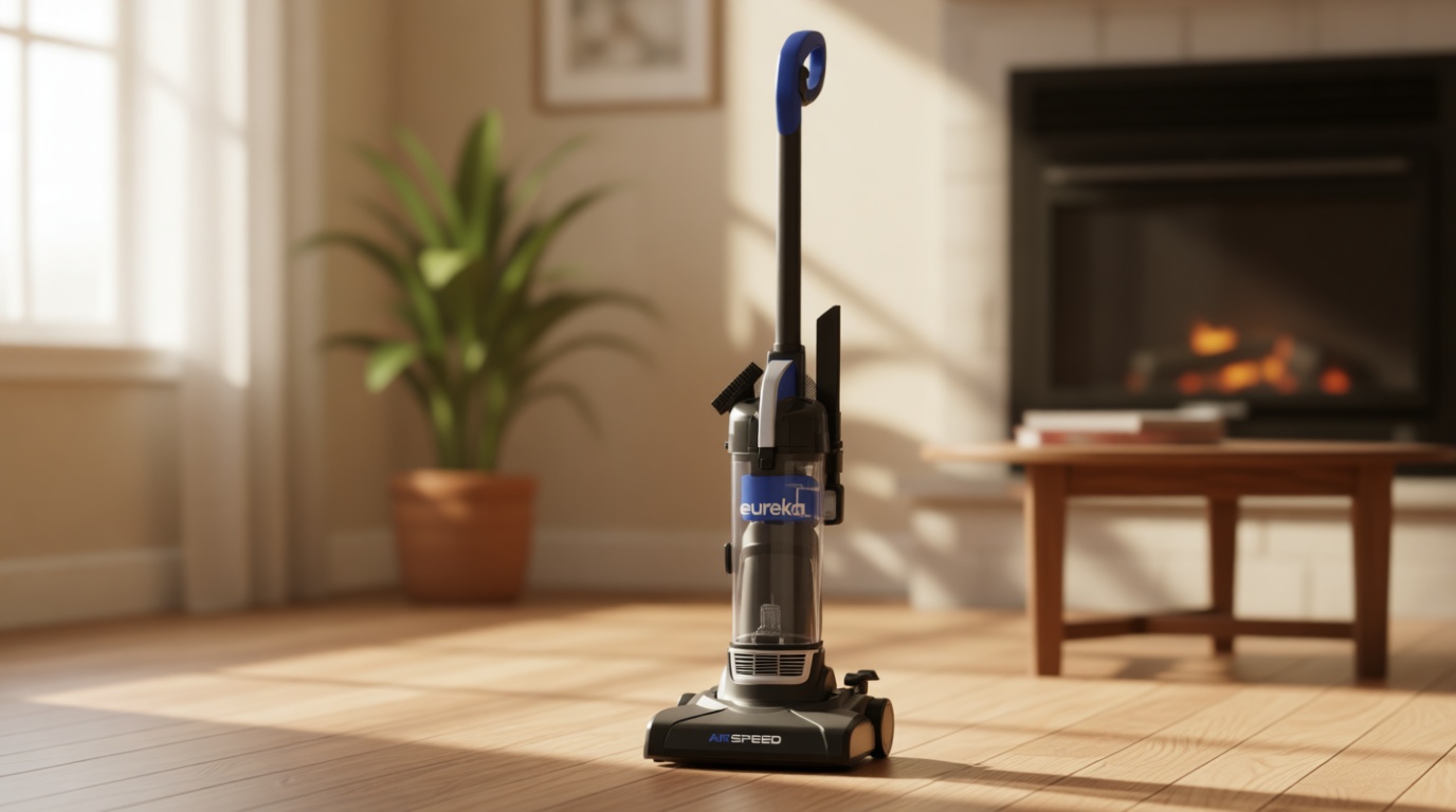 Eureka NEU10AE5 Powerful Bagless Upright Vacuum Cleaner Carpet and Floor, AirSpeed Ultra-Lightweight Vacuum Cleaner, w/ Replacement Filter, Blue