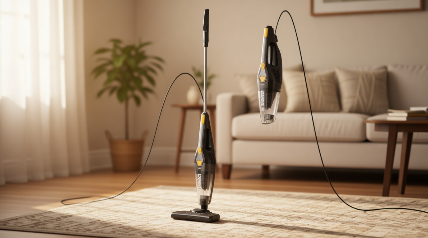 Eureka Blaze Stick Vacuum Cleaner, Powerful Suction 3-in-1 Small Handheld Vac with Filter for Hard Floor Lightweight Upright Home Pet Hair, Dark Black