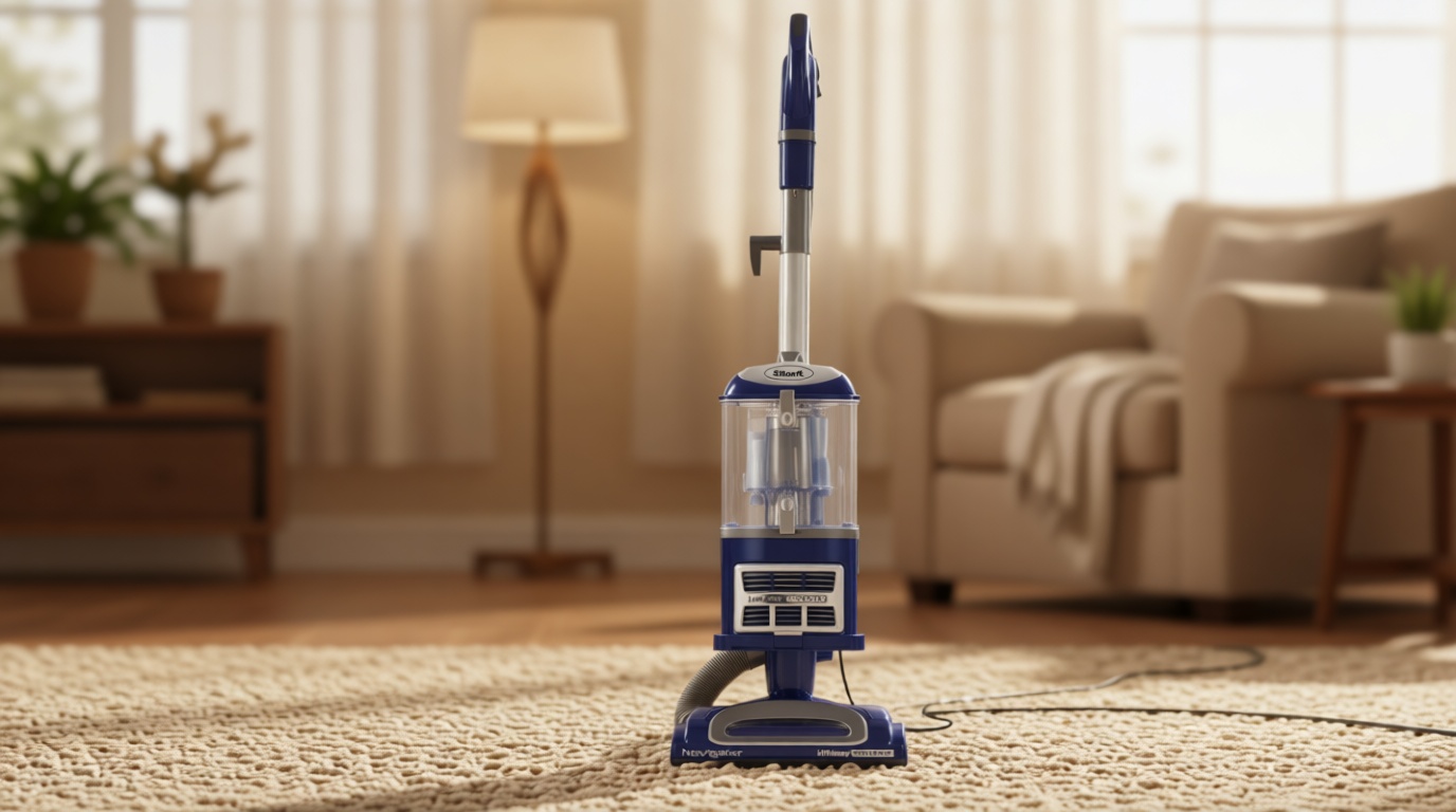 Shark Upright Vacuum, Navigator Lift-Away Deluxe with Large Dust Cup Capacity, HEPA Filter, Swivel Steering, Upholstery Tool & Crevice Tool, Blue, NV360