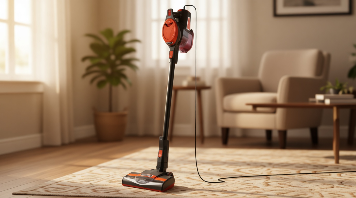 Shark Rocket Ultra-Light Corded Bagless Vacuum for Carpet and Hard Floor Cleaning with Swivel Steering (HV301), Gray/Orange