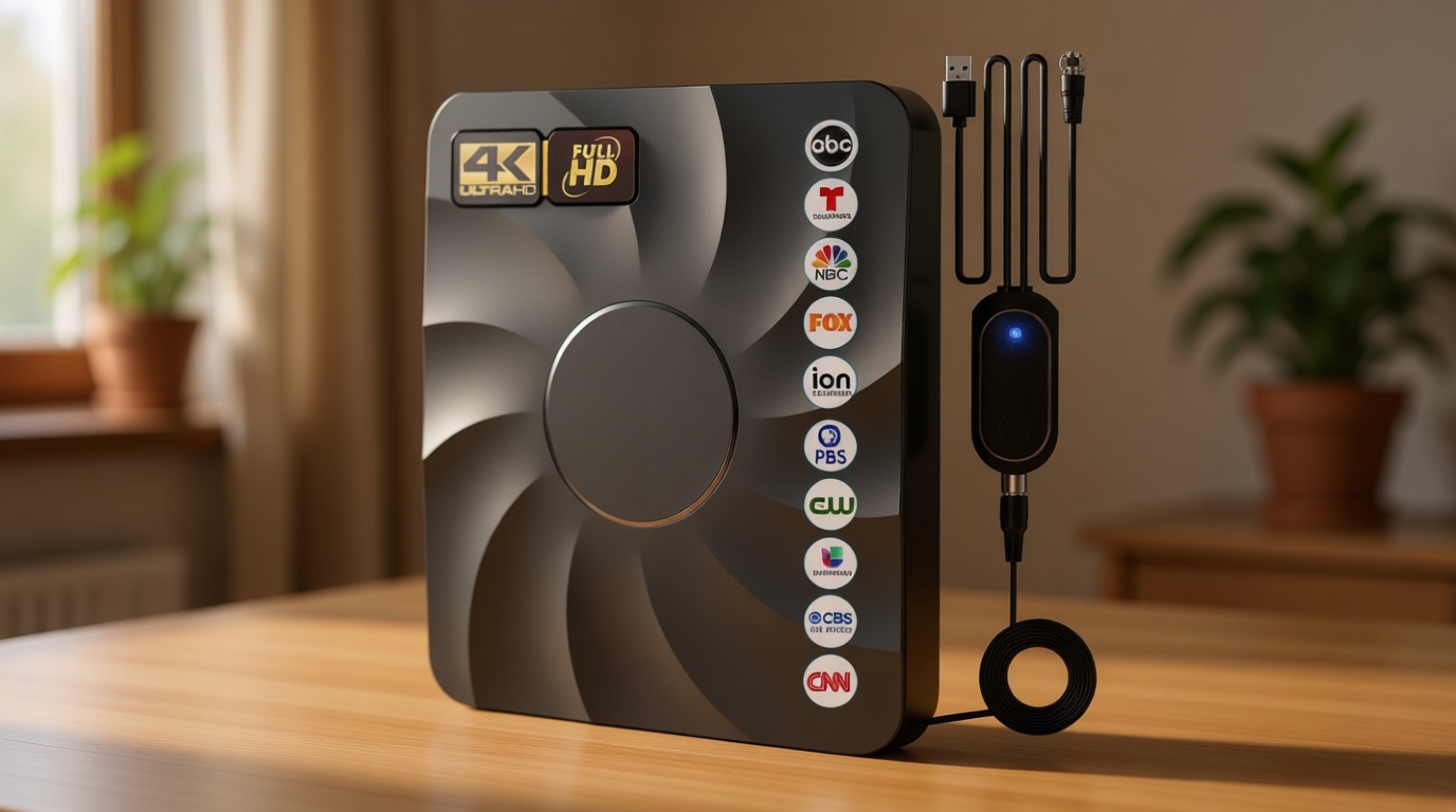 2026 Digital TV Antenna for Smart TV Indoor, 3600+ Miles Long Range HD Antenna for Local Channels with Signal Booster Amplifier, Support 8K 4K 1080p for All TVs - 38FT Coax Cable