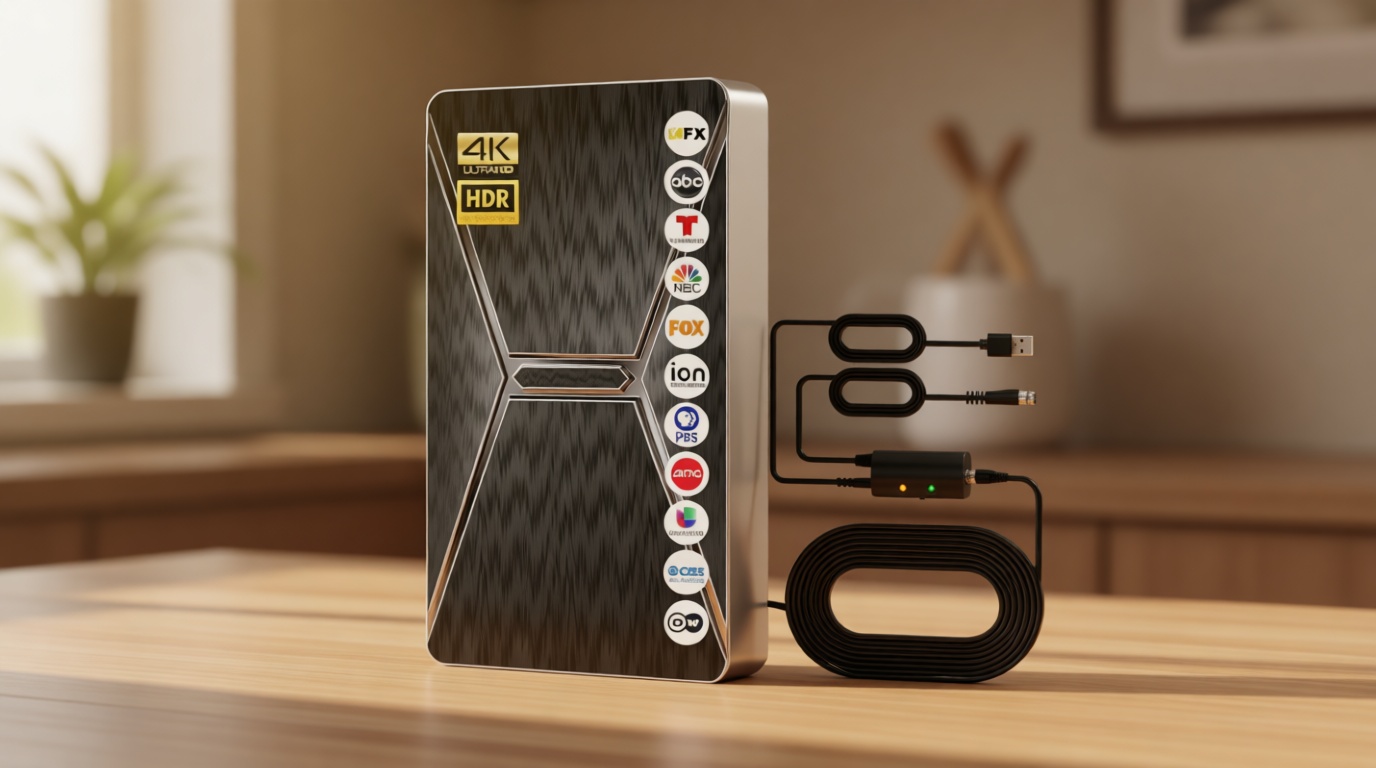 2026 Upgraded Indoor TV Antenna, 3600+ Miles Range HD Digital Antenna for Smart TV, Strongest with Amplified Signal Booster Supports 4K 8K 1080p All TVs- 38FT Coaxial Cable for Local Channels