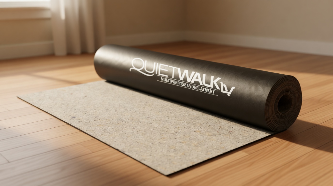 QuietWalk LV 50 – Premium Underlayment for Luxury Vinyl, Laminate & Engineered Wood Flooring (50 sq. ft. Roll)