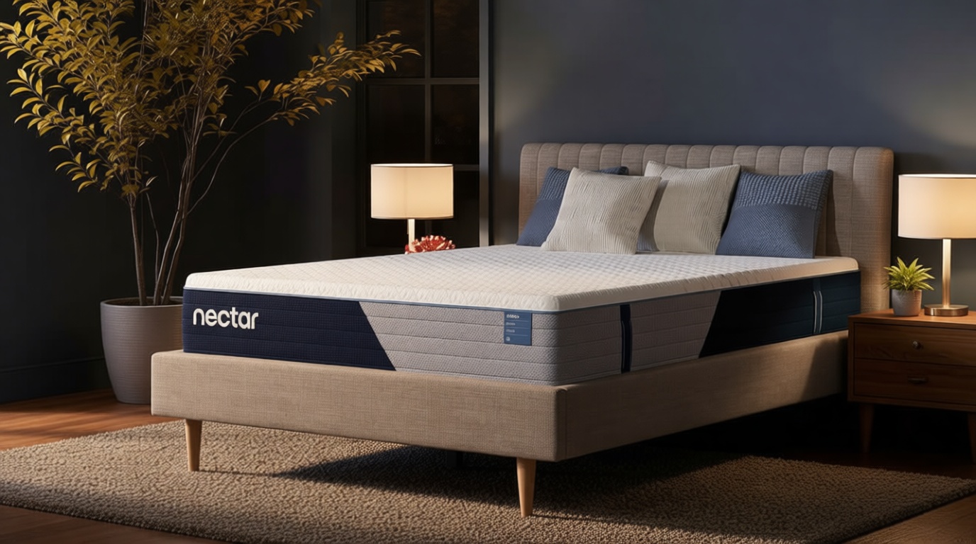 Nectar Classic Hybrid 12” Queen Mattress - Medium Firm - Memory Foam & Innerspring Coils - Cooling Top Layer - Back Pain Relief - Mattress in a Box - 365-Night Trial & Forever Warranty OEKO-TEX STANDARD 100