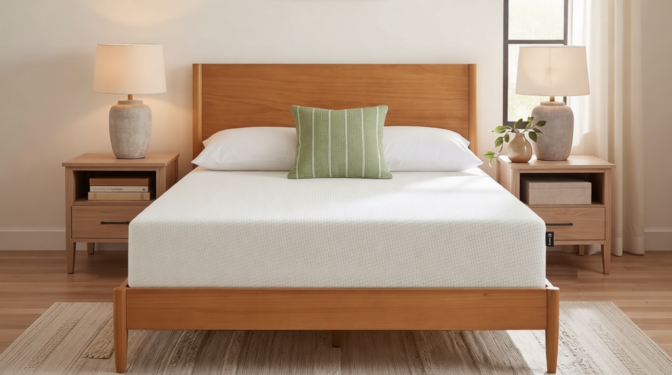 Zinus 12 Inch Queen Green Tea Memory Foam Mattress [New Version], Fiberglass Free, Medium Firm Feel, Zoned Pressure Relief, Certified Safe Foams & Fabric, Mattress in A Box