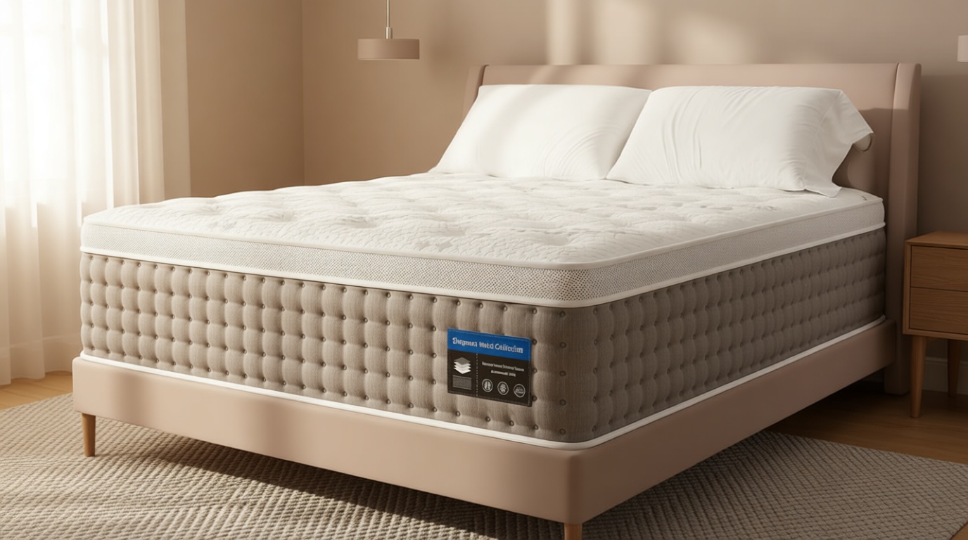 Sleepmax Queen Mattress 14 Inch - Hotel-Collection Hybrid Mattress Pain Relief - Extra Lumbar & Hip Support - Cooling Gel Bed in a Box Spine Alignment - CertiPUR-US, Fiberglass-Free, 365-Night Trial OEKO-TEX STANDARD 100