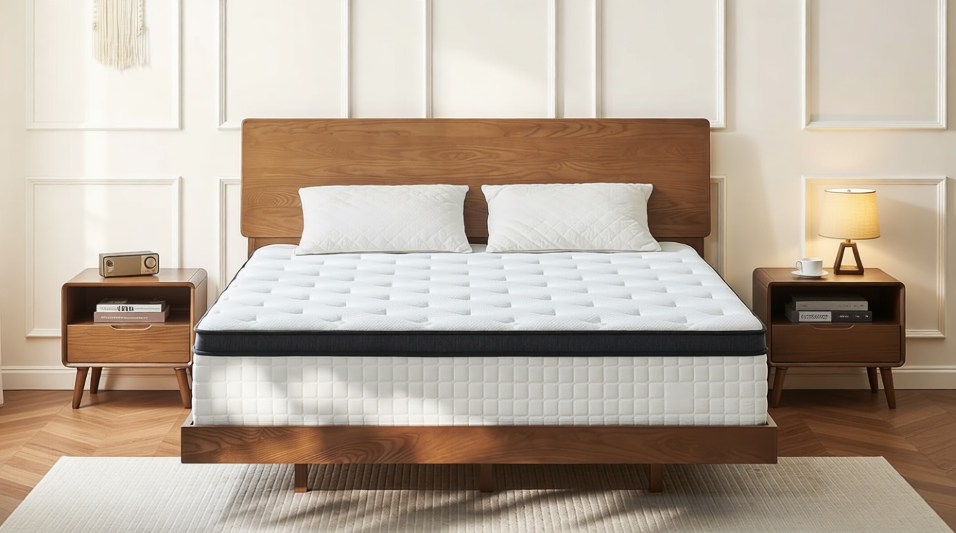 12 Inch Queen Mattress, Hybrid Mattress Queen Size Mattress in a Box with Pocketed Spring & Gel Memory Foam for Support, Pressure Relief, Reinforced Edge, CertiPUR-US Certified - Medium Firm