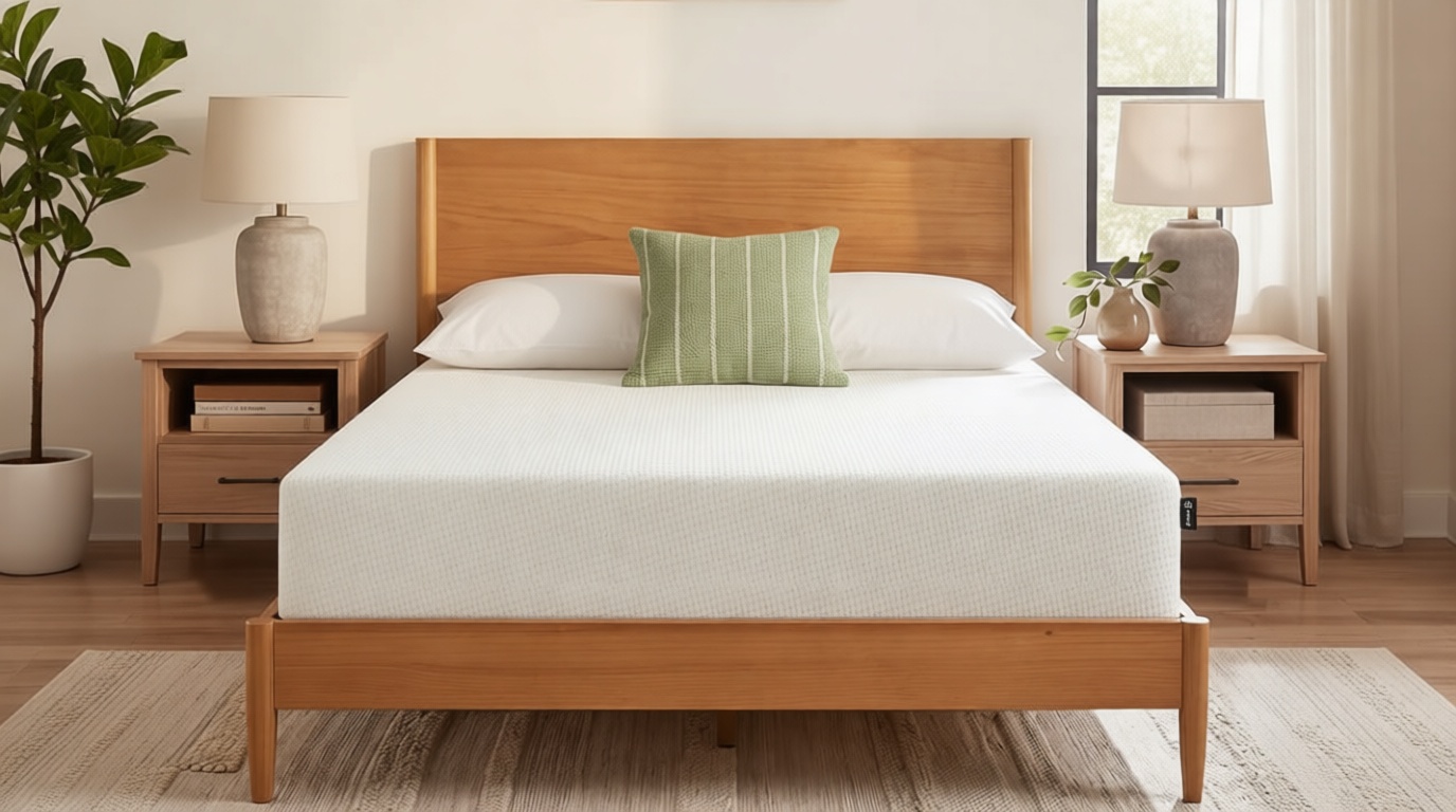 Zinus 12 Inch Queen Green Tea Memory Foam Mattress [New Version], Fiberglass Free, Medium Firm Feel, Zoned Pressure Relief, Certified Safe Foams & Fabric, Mattress in A Box