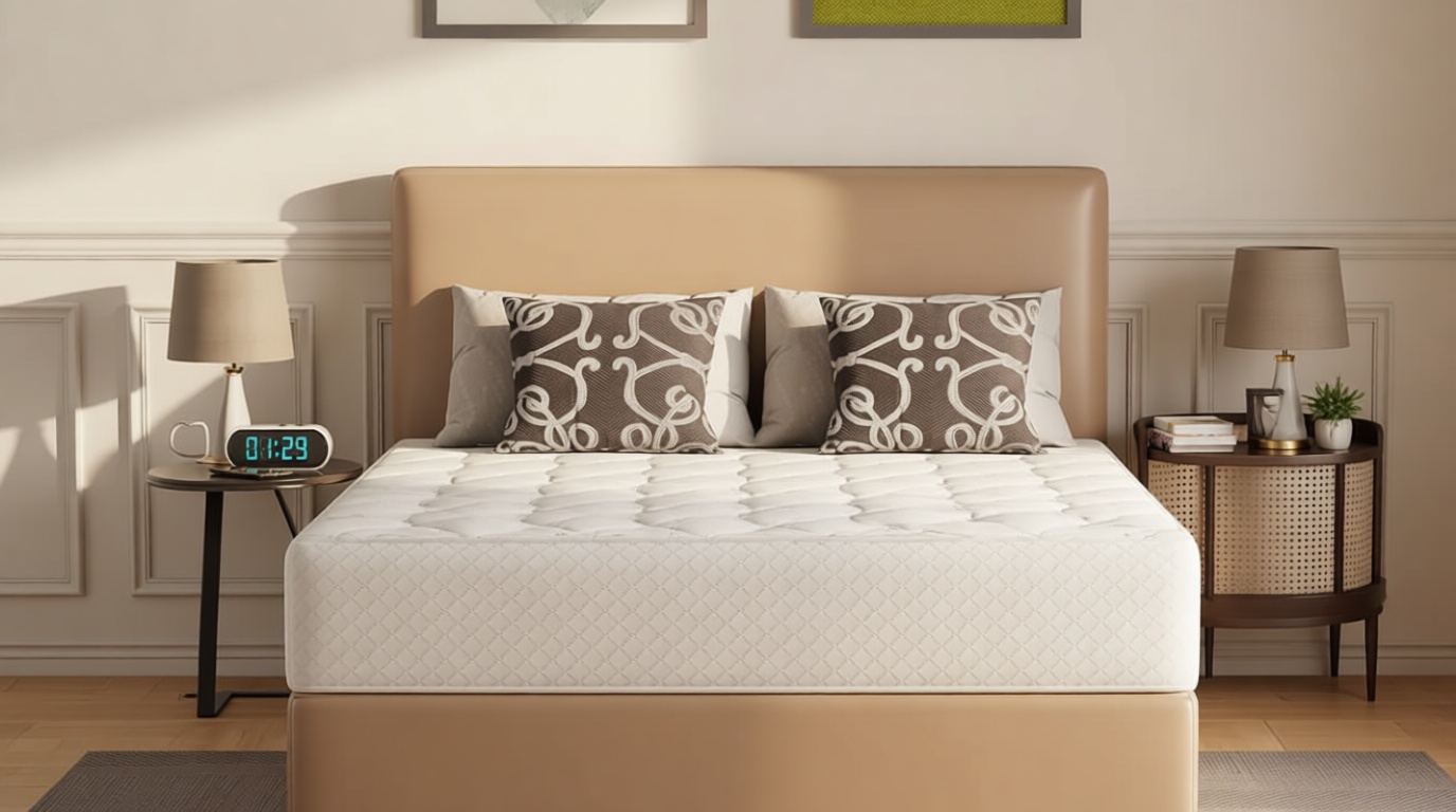 FDW | 10 Inch Queen Mattress | Medium Firm | Gel Memory Foam Mattress | White | Bed in a Box, CertiPUR-US Certified | Pressure Relief, Cooling Ventilated Foam | Washable Removable Cover