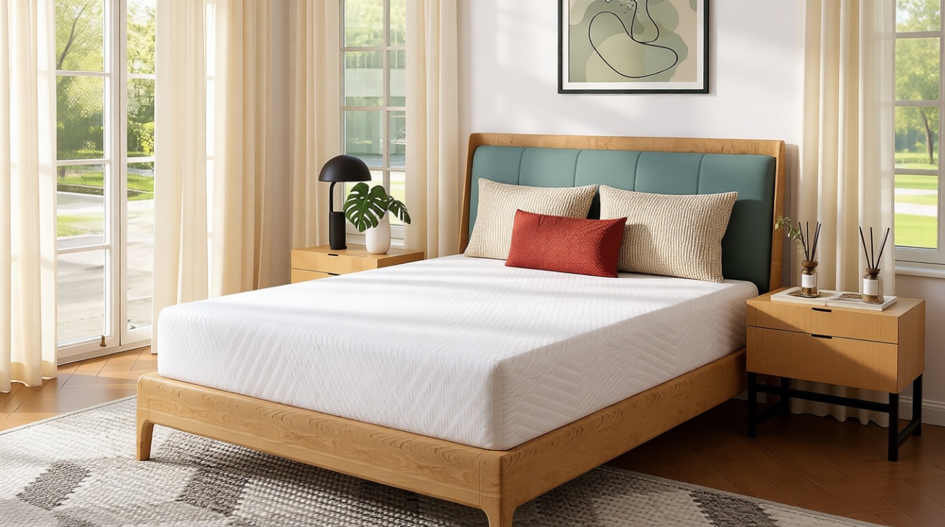 MLILY Queen Mattress in a Box, 12 inch Mattresses for Platform Bed Double Size Daybed, Green Tea Memory Foam Mattress for Cool Sleep & Pressure Relief, Medium OEKO-TEX STANDARD 100