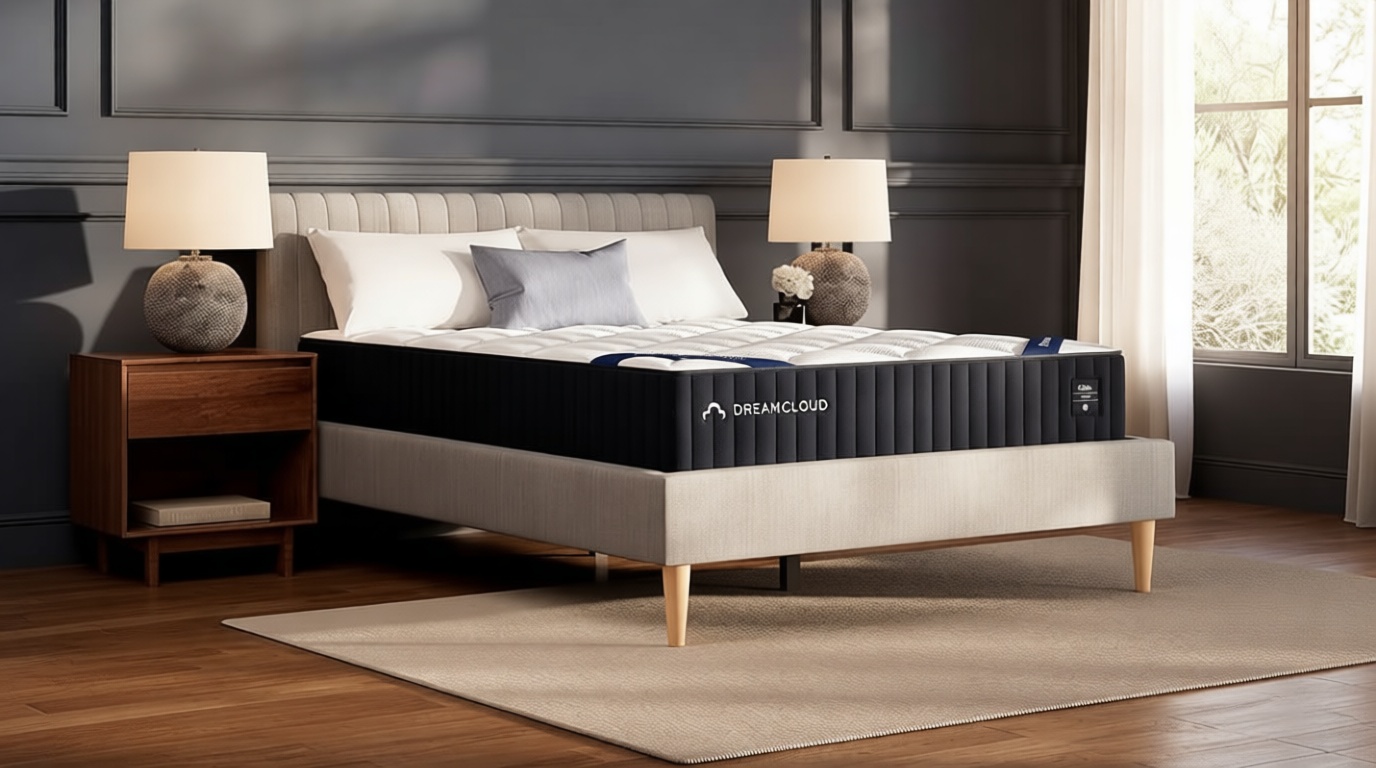 DreamCloud Classic 12" Queen Mattress - Luxury Hybrid Gel Memory Foam - 365 Night Trial - Back Pain Relief - Fiberglass Free - Forever Warranty - Mattress in a Box - CertiPUR-US Certified OEKO-TEX STANDARD 100