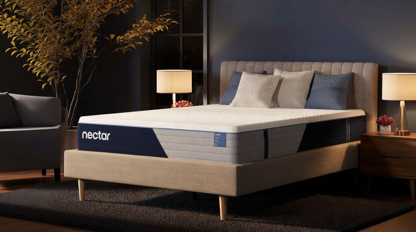 Nectar Classic Hybrid 12” Queen Mattress - Medium Firm - Memory Foam & Innerspring Coils - Cooling Top Layer - Back Pain Relief - Mattress in a Box - 365-Night Trial & Forever Warranty OEKO-TEX STANDARD 100