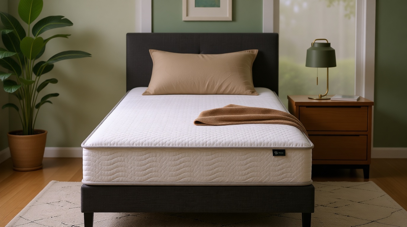 Zinus 8 Inch Foam and Spring Hybrid Mattress [New Version], Twin, Fiberglass Free, Medium Firmness, Durable Support, Certified Safe Foams & Fabric, Mattress in A Box, White
