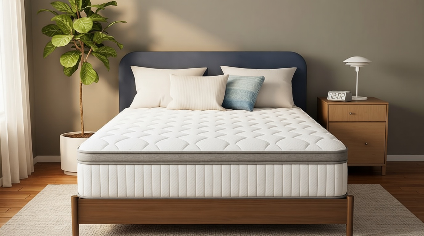 Neo Sleep Queen Size Mattress, 12 Inch Hybrid Comfort & Supportive Mattress in a Box, Cooling Gel Memory Foam and Pocket Springs with Pressure Relief, CertiPUR-US Certified, Medium Firm