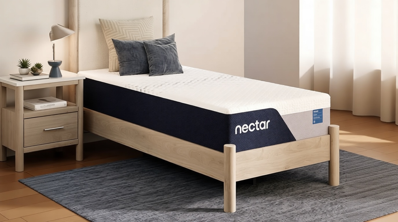 Nectar Classic 12” Twin Mattress - Medium Firm - Contouring Memory Foam - Cooling Top Layer - Back Pain Relief - Mattress in a Box - 365-Night Trial & Forever Warranty OEKO-TEX STANDARD 100