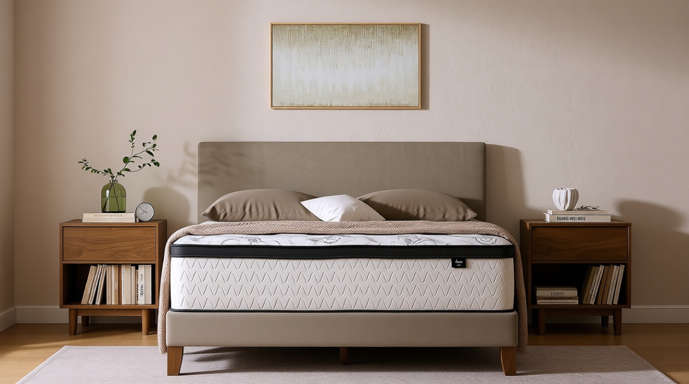 Signature Design by Ashley Chime 12 Inch Hybrid Full Mattress, Memory Foam Mattresses with Lumbar Support, High-Density Foam & Pocketed Coils for Comfort & Back Support, Mattress in a Box, Full Size