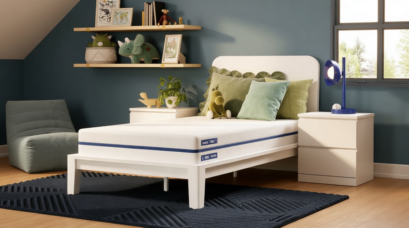 Nectar Kids Full Mattress 8” - 2-Sided Design for Growing Children - Pressure Relieving Memory Foam - Fiberglass Free - 365 Night Trial - Mattress in a Box