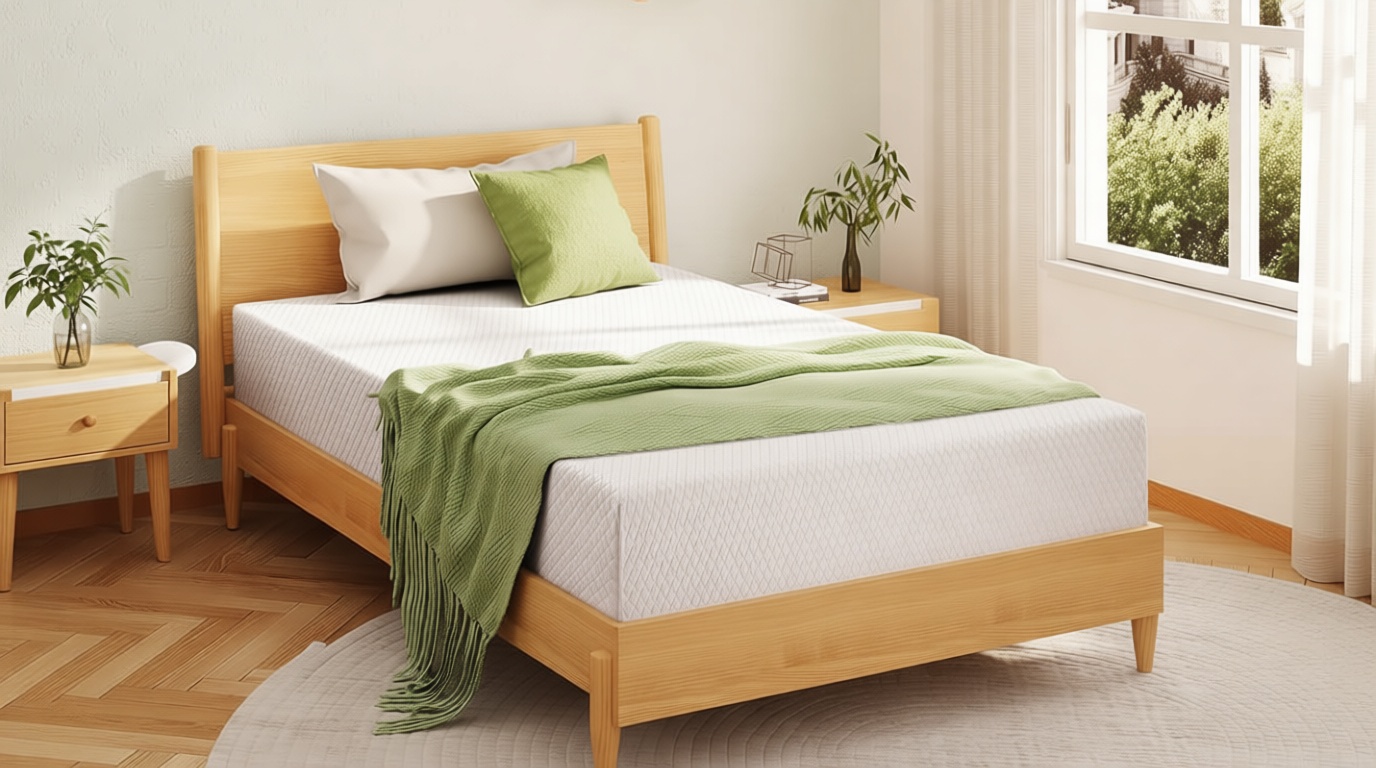 EGOHOME 6 Inch Full Size Mattress for Kids, Memory Foam Mattress with Cooling Green Tea Gel, Relieve Pressure with Medium Firm Support, CertiPUR-US Certified, 75''L x 54''W, White OEKO-TEX STANDARD 100