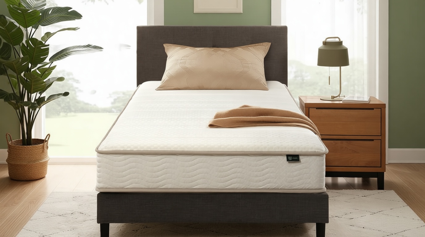 Zinus 8 Inch Foam and Spring Hybrid Mattress [New Version], Twin, Fiberglass Free, Medium Firmness, Durable Support, Certified Safe Foams & Fabric, Mattress in A Box, White