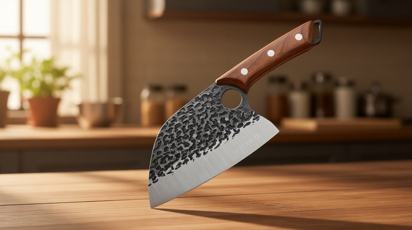 Matsato Cleaver Knife – Japanese Steel Cooking Butcher Knife for Meat & Vegetables Chopping, 5.8 Inch Kitchen Knife, Kitchen Gift for Men & Women