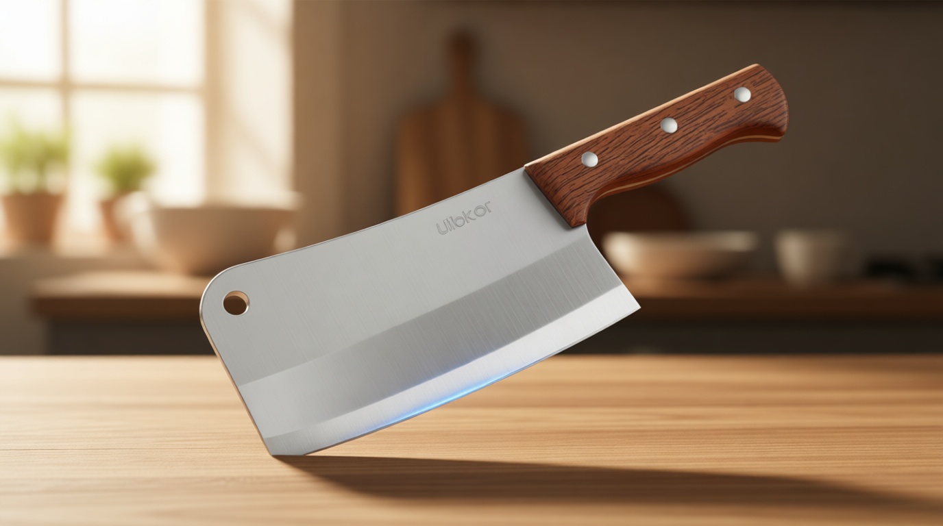 7 Inch Meat Cleaver Knife, Professional Butcher Knife, Heavy Duty Bone Chopper, Ultra Sharp High Carbon Steel Blade, Ergonomic Non-Slip Handle for Bone Cutting, Vegetable Chopping, Restaurant, Kitchen